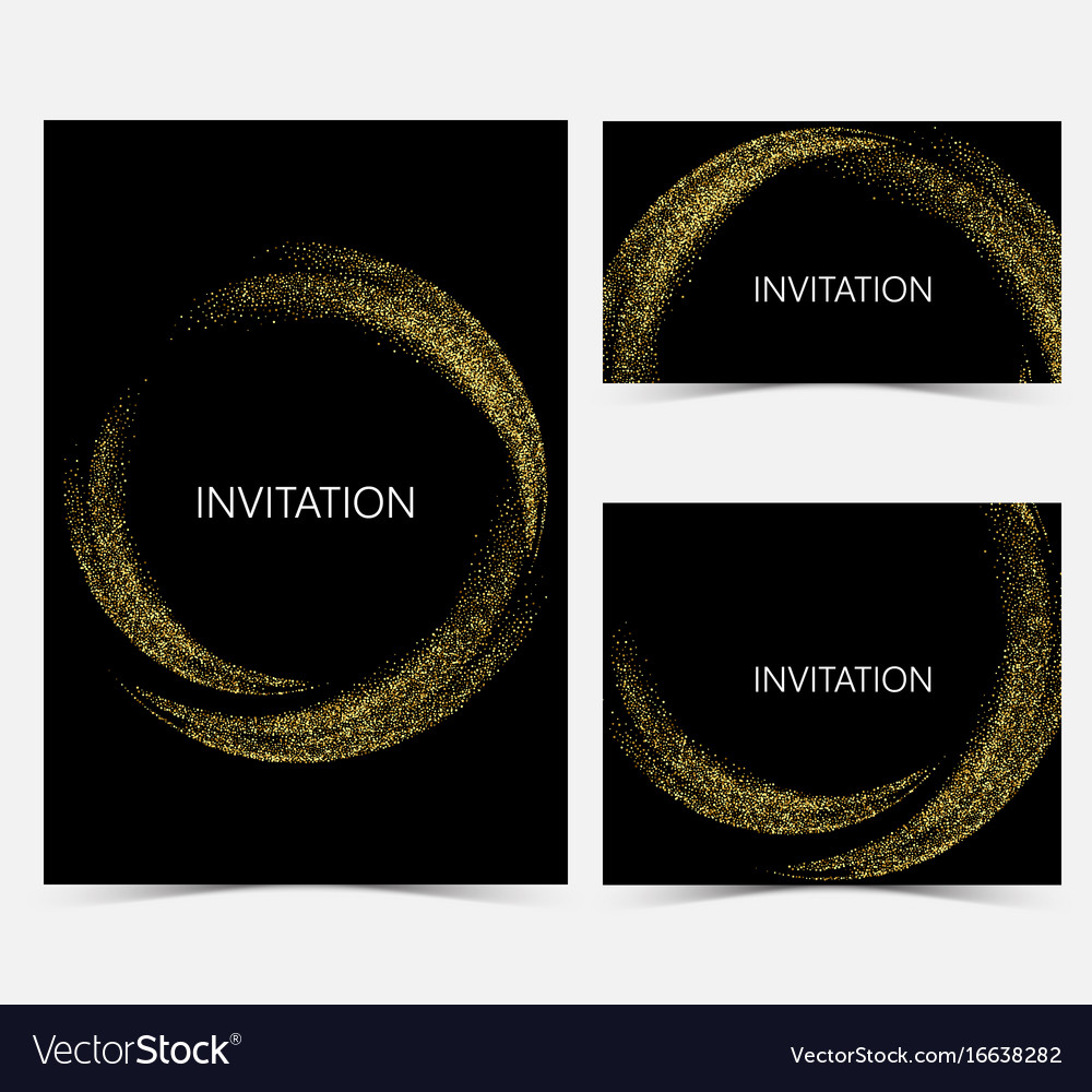 Template design invitations Royalty Free Vector Image
