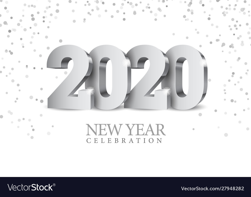 Text Design 2020 Royalty Free Vector Image Vectorstock