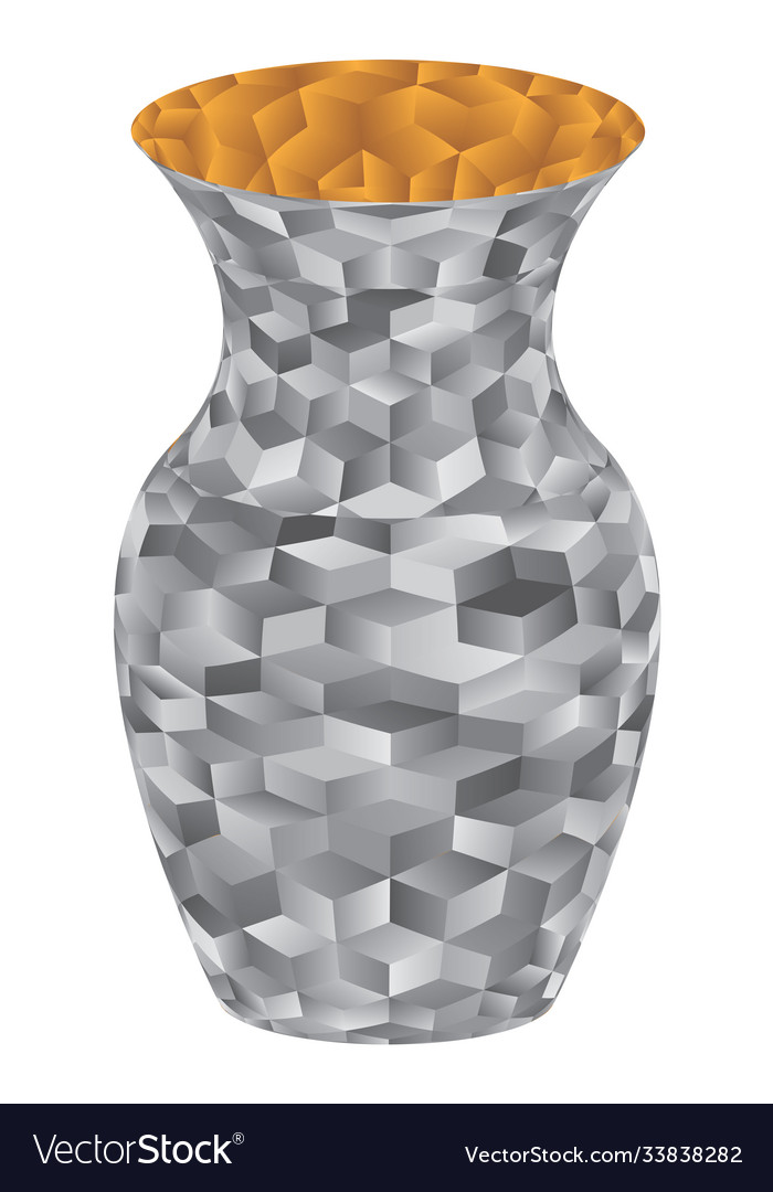Vase colorful abstract element for design vector image Vase colorful abstract element for design