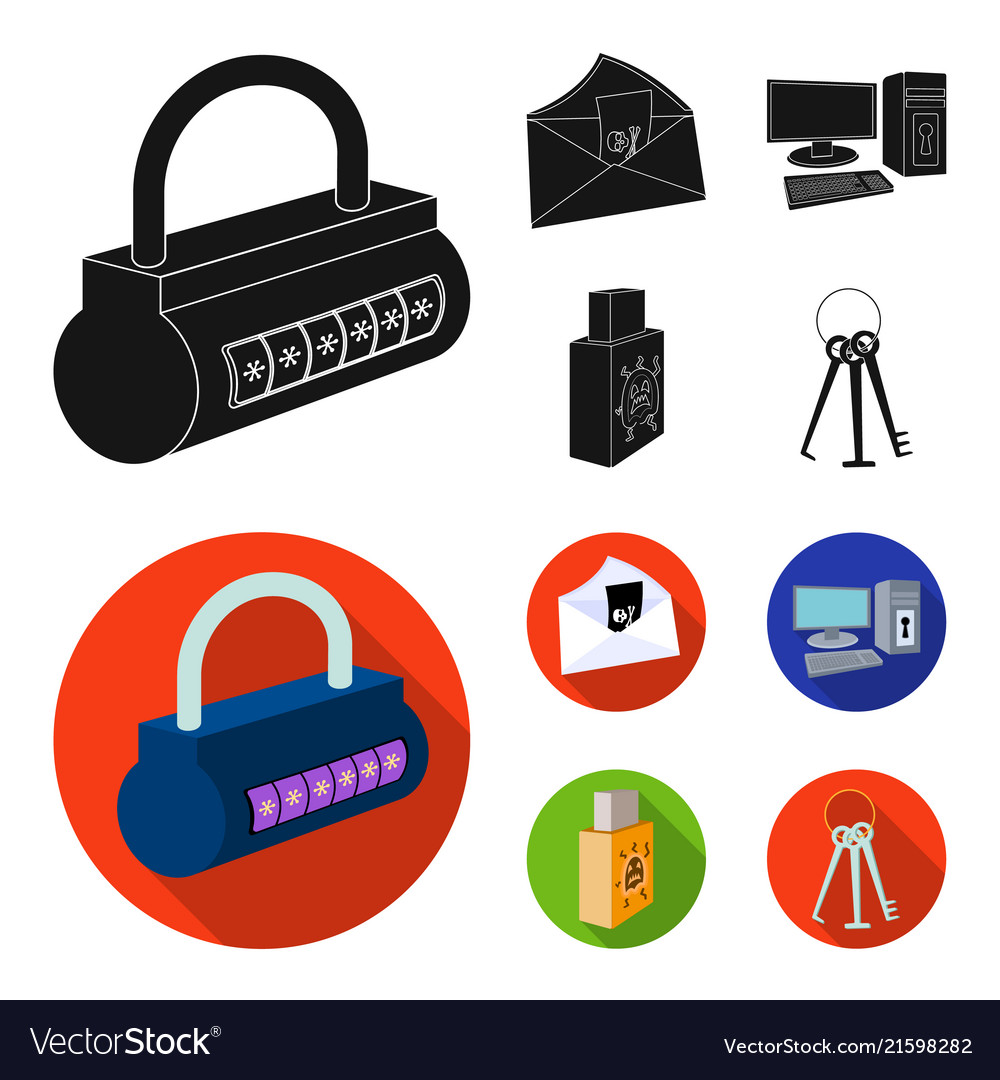 Virus monitor display screen hackers vector image Virus monitor display screen hackers