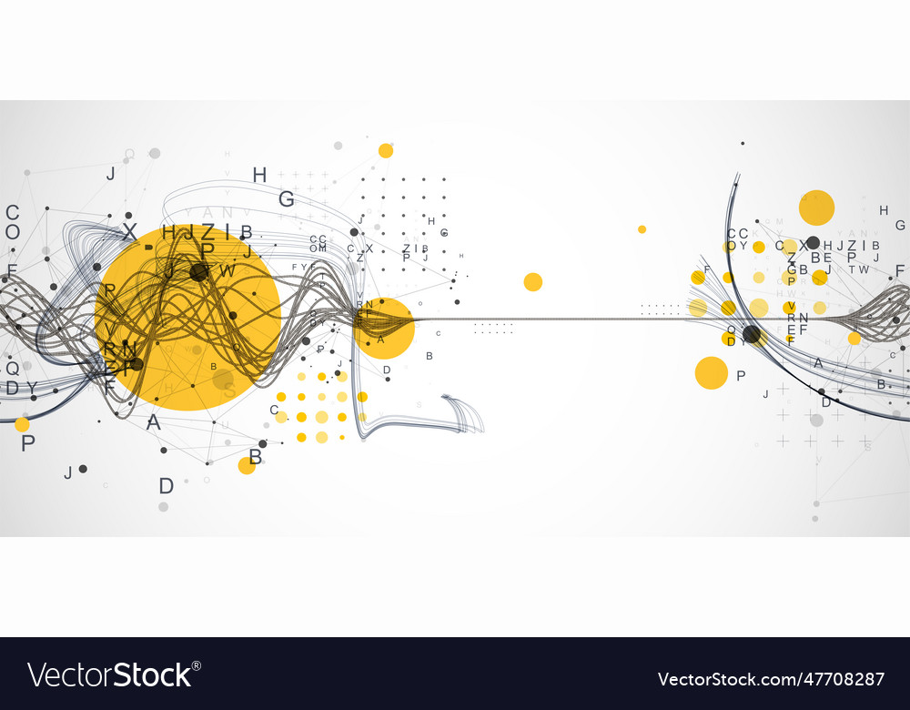 Abstract background with a wireframe dynamic Vector Image