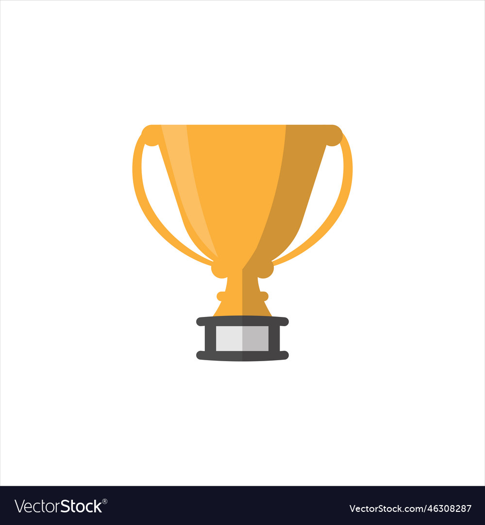 Award golden trophy Royalty Free Vector Image - VectorStock