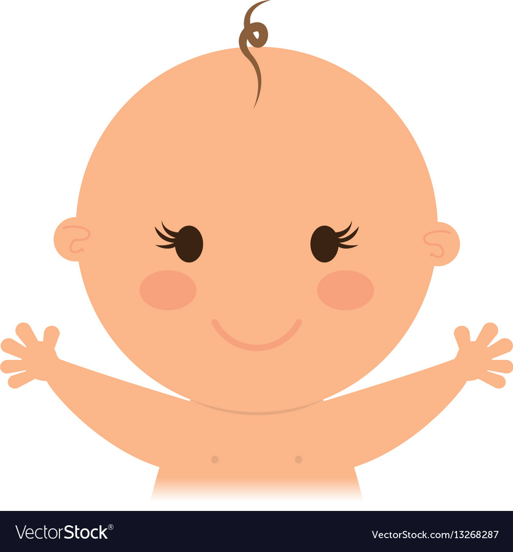 Beautiful baby cartoon Royalty Free Vector Image Beautiful baby cartoon Royalty Free Vector Image