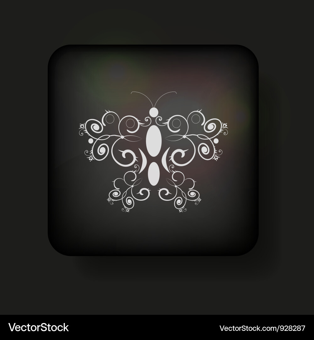 Butterfly icon Royalty Free Vector Image - VectorStock