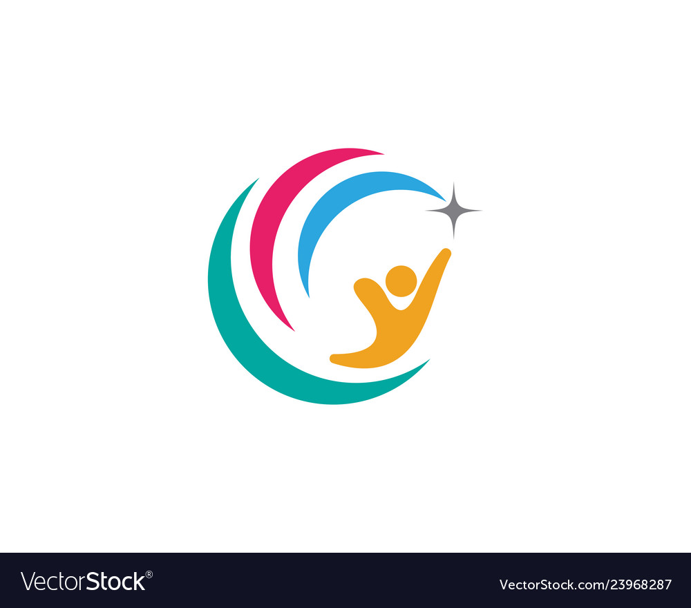 Community network and social icon vector image Community network and social icon