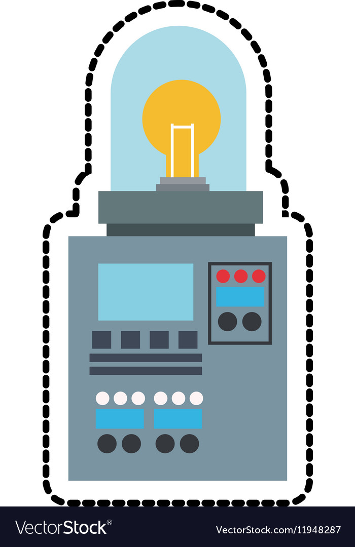 Isolated robot with light bulb design