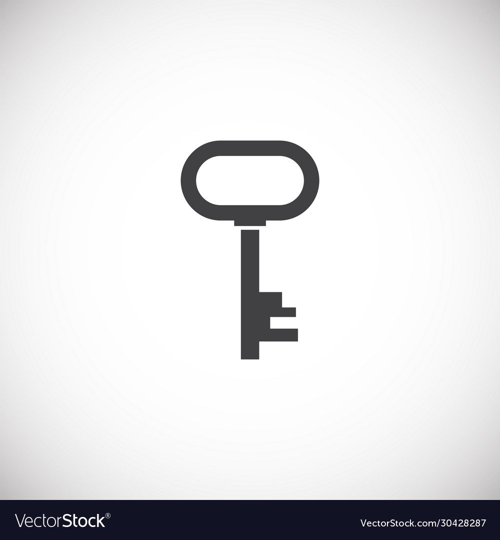 Key icon on background for graphic and web design vector image Key icon on background for graphic and web design