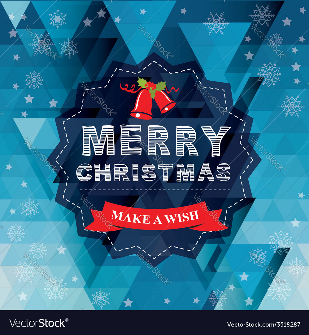 Poster merry christmas Royalty Free Vector Image