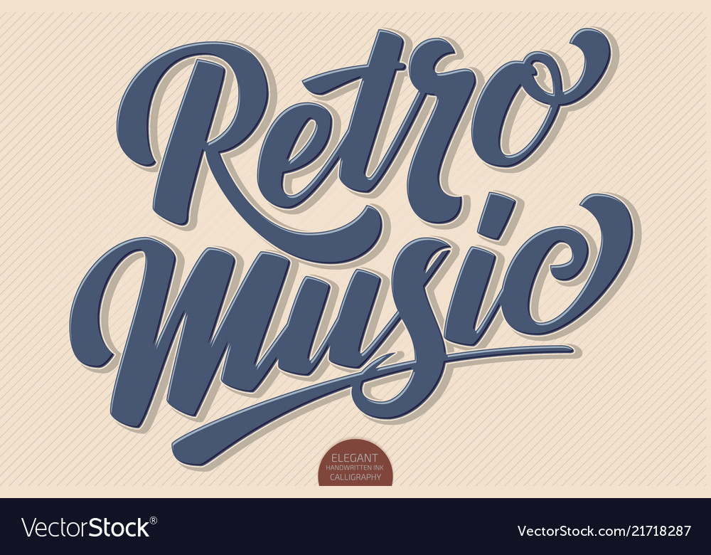 Retro-Musik volumetrische Hand gezogen