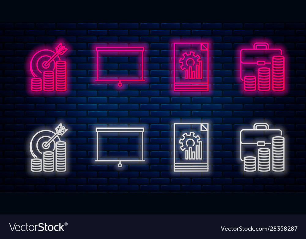 Set line chalkboard document with graph chart vector image Set line chalkboard document with graph chart