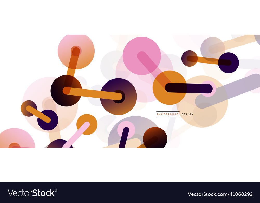 Abstract background round dots connected by lines