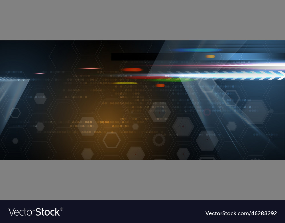 Artificial intelligence technology web background vector image Artificial intelligence technology web background