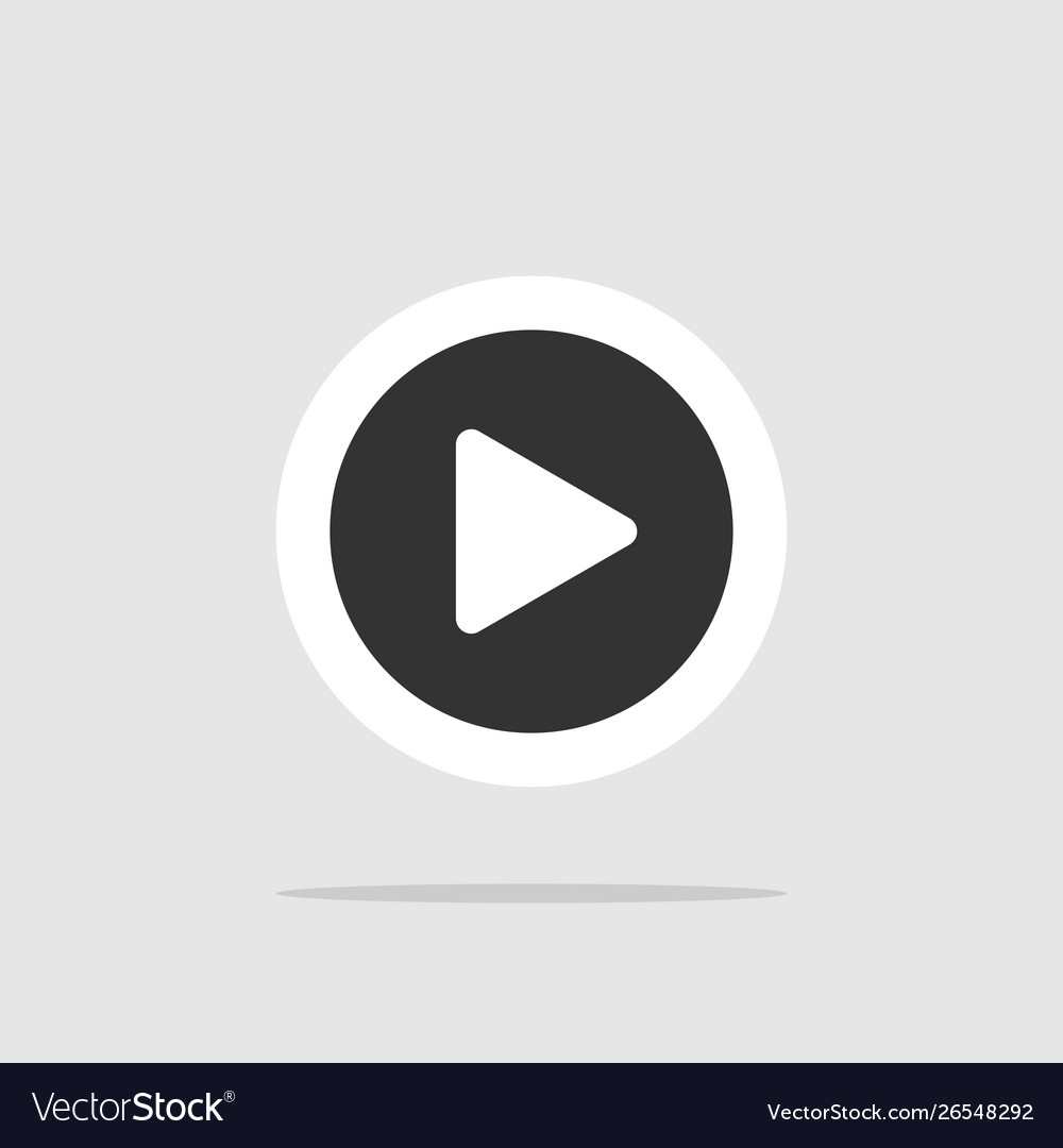 Button play icon for web site