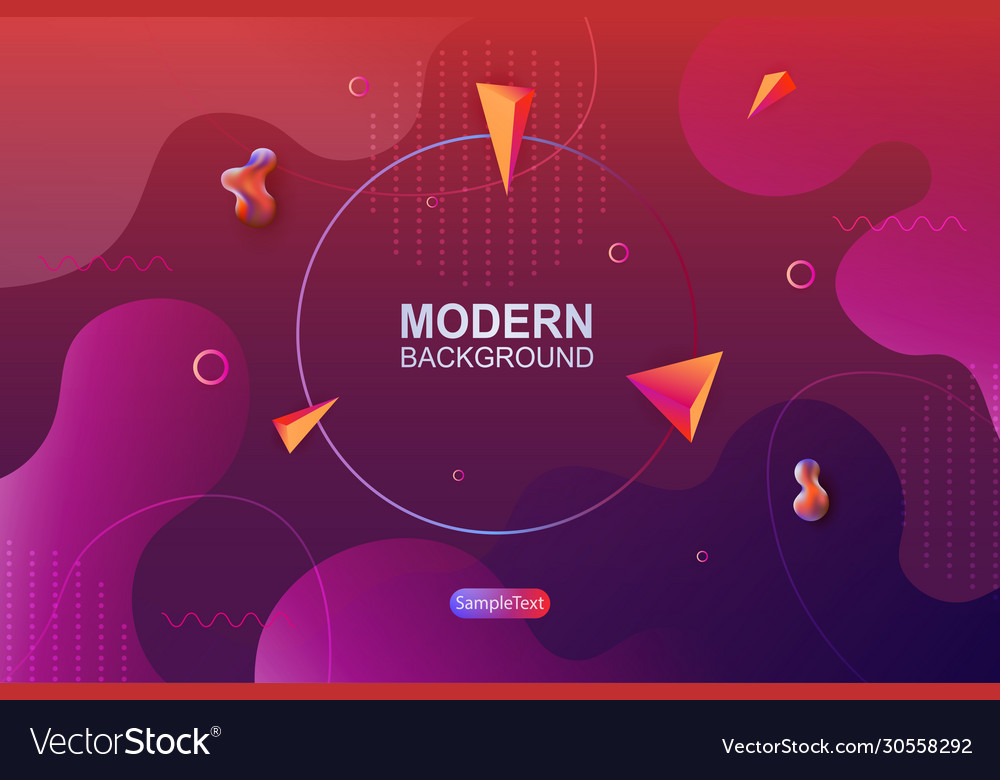 Design with abstract oval shapes gradient vector image Design with abstract oval shapes gradient