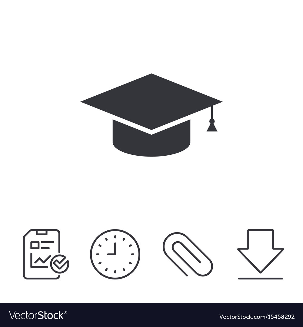 Graduation Cap Icon - Education Symbol