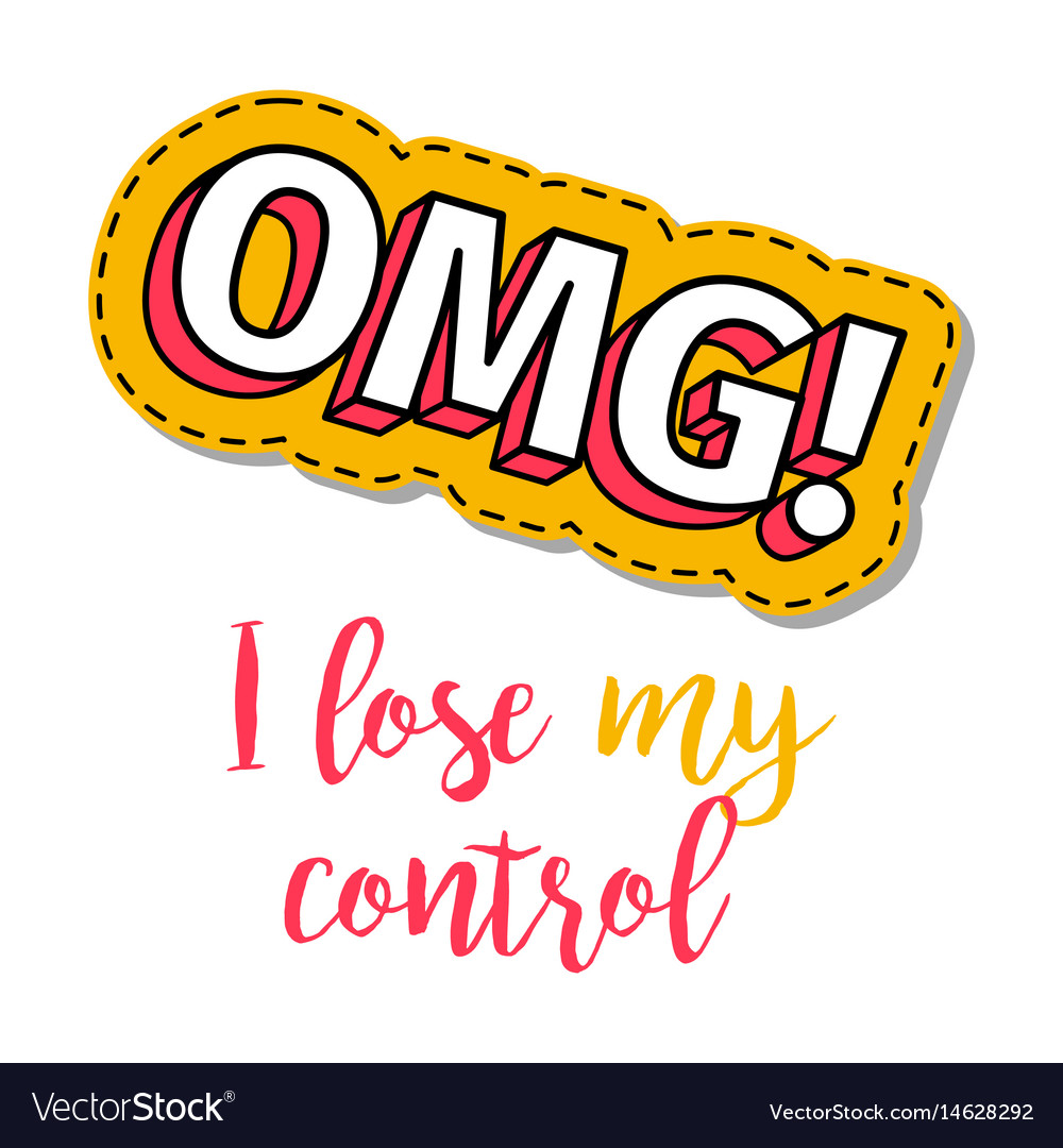 OMG Patch with Text