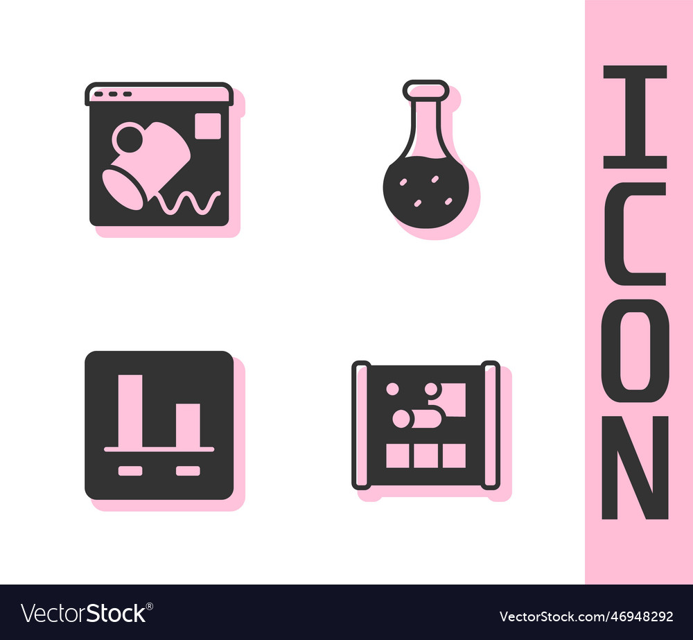 Set graphing paper for engineering data vector image Set graphing paper for engineering data