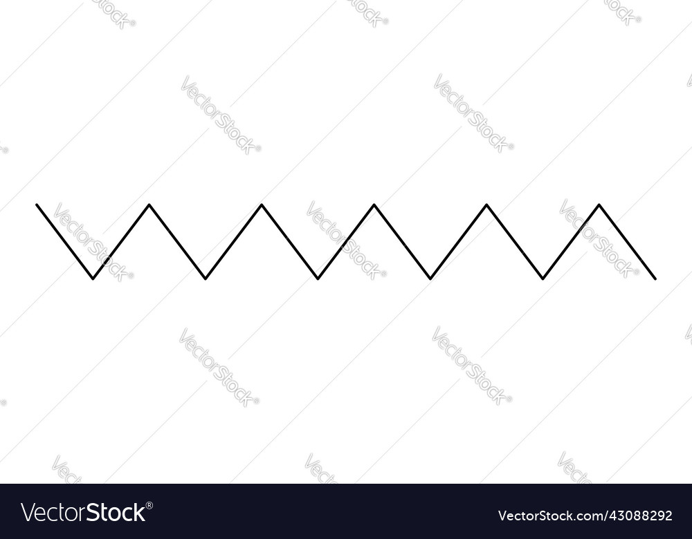 Wavy zig-zag lines stripes design element vector image Wavy zig-zag lines stripes design element