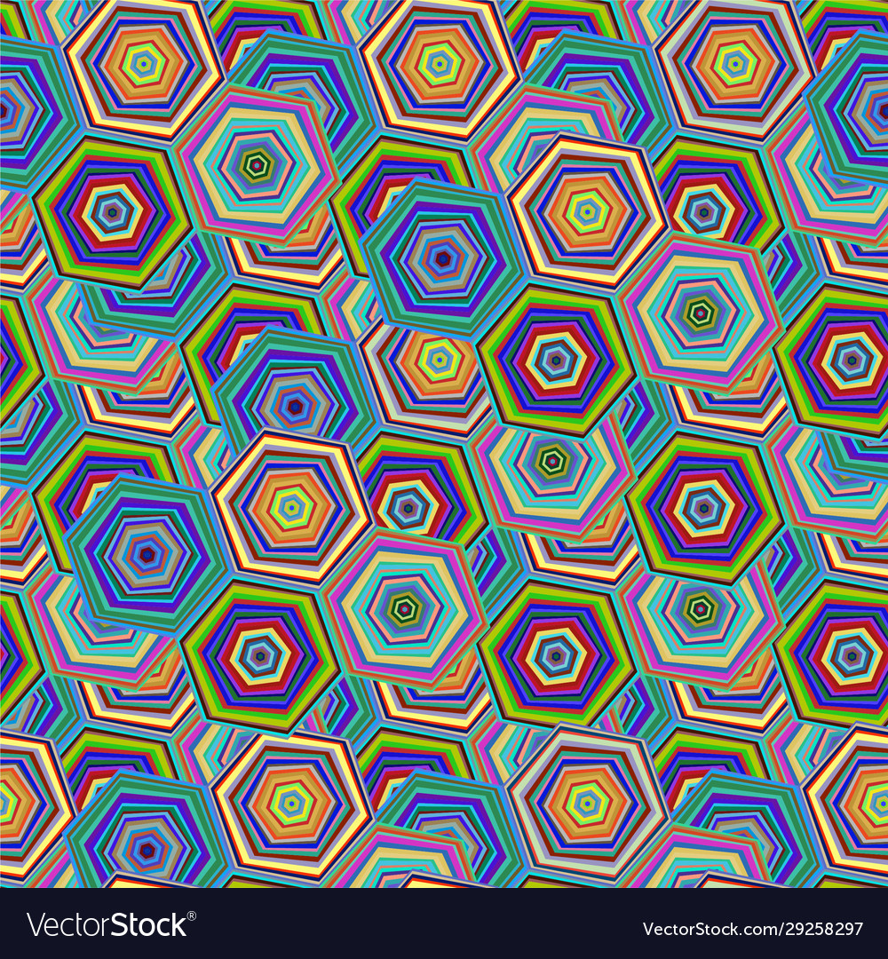 Abstract seamless pattern with chaotic hexagon Vector Image Abstract seamless pattern with chaotic hexagon