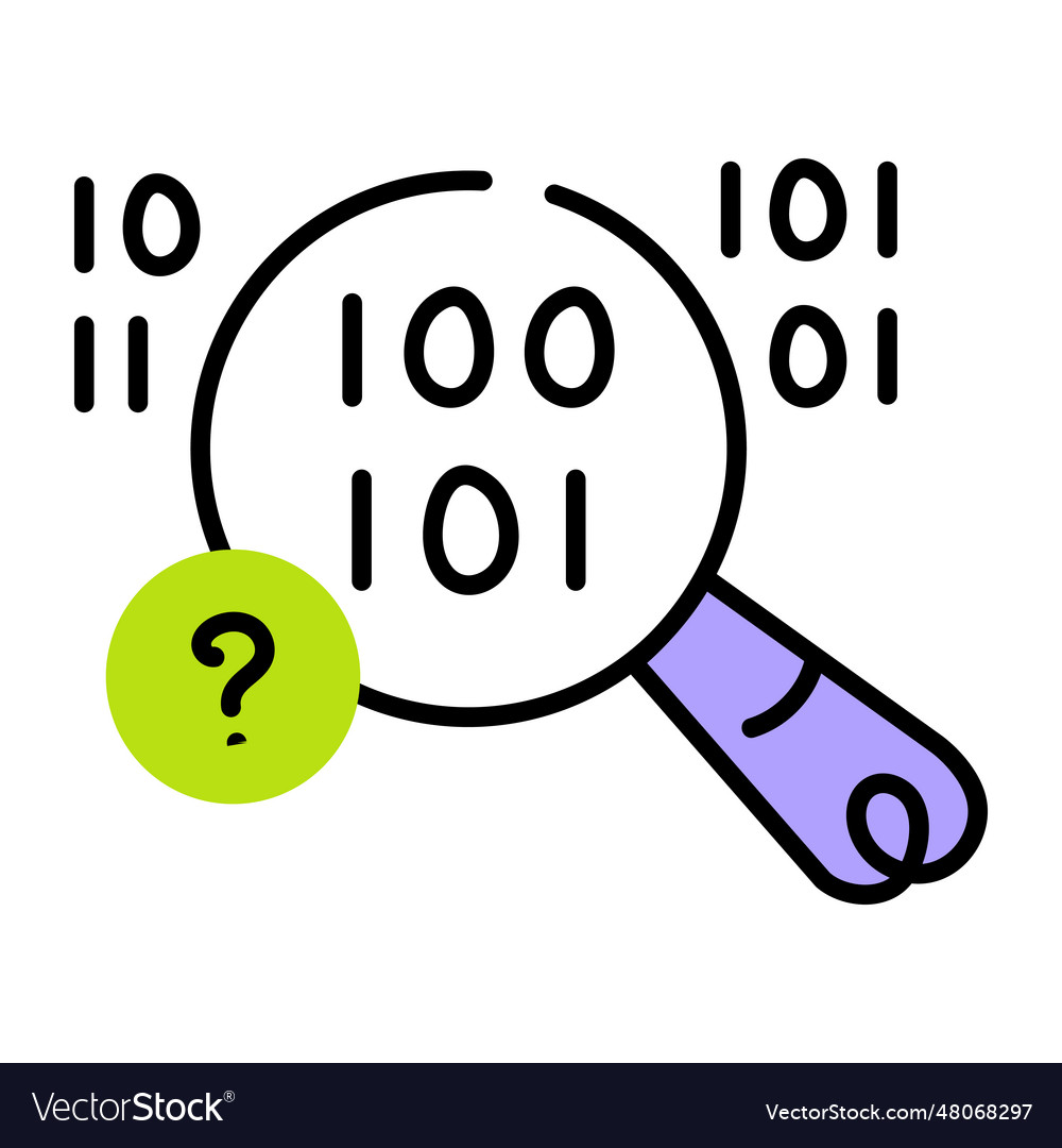 Binary search Royalty Free Vector Image - VectorStock
