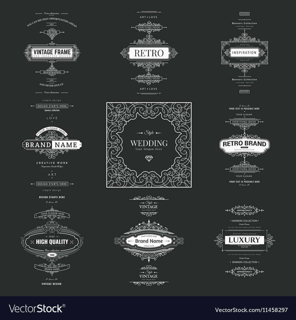 Design elements Royalty Free Vector Image - VectorStock