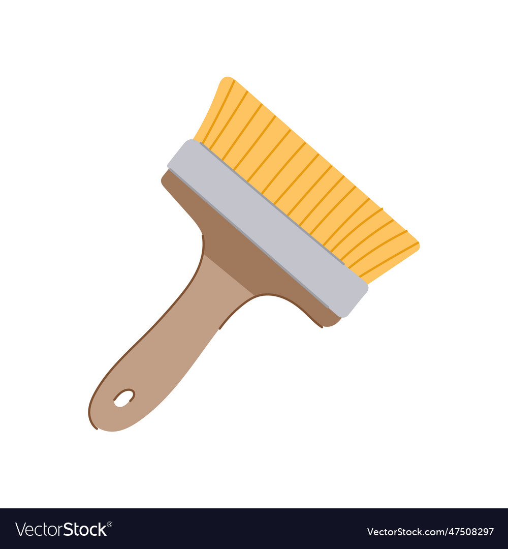 Equipment brush paint tool cartoon Royalty Free Vector Image