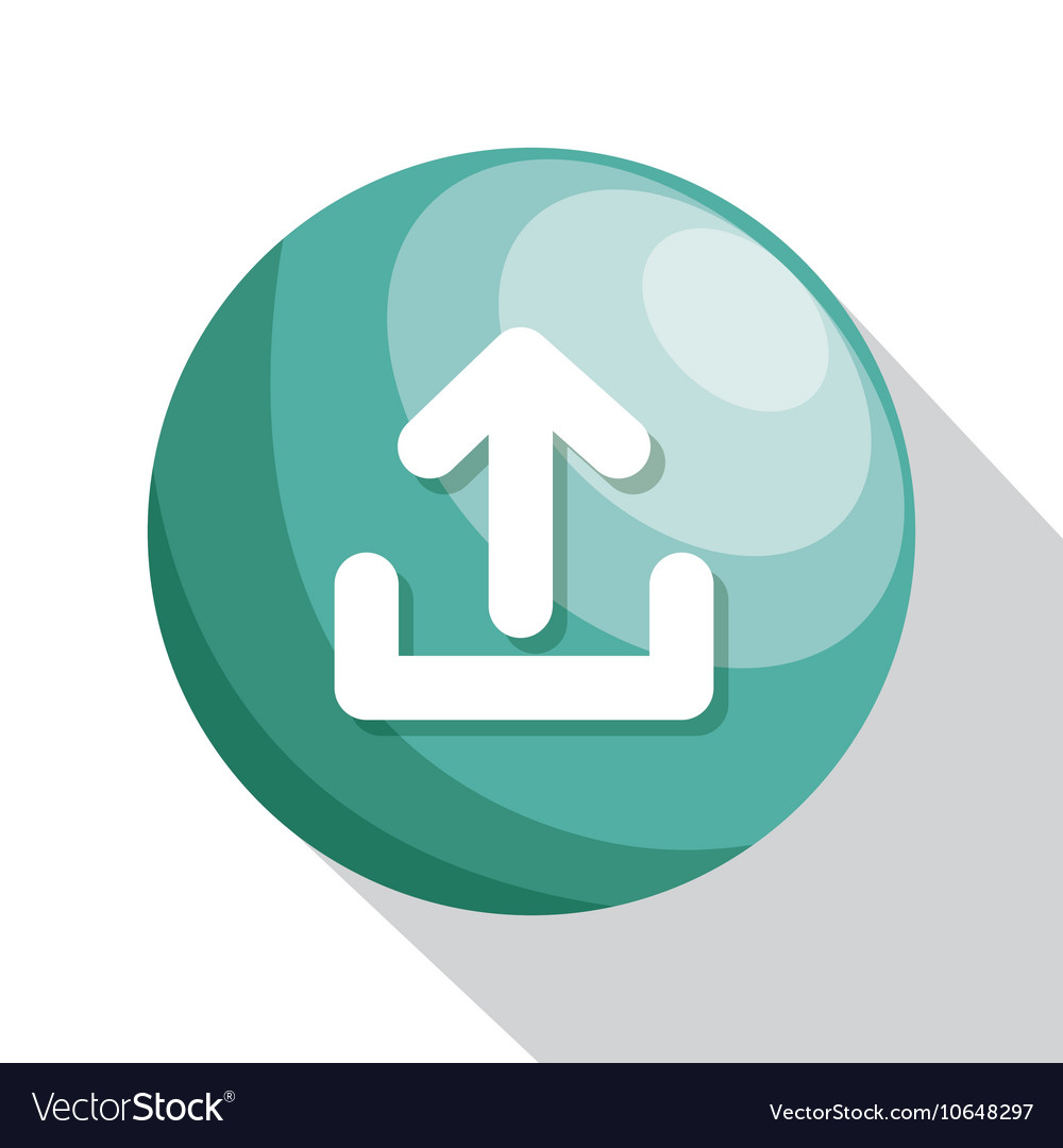 Icon upload process design isolated