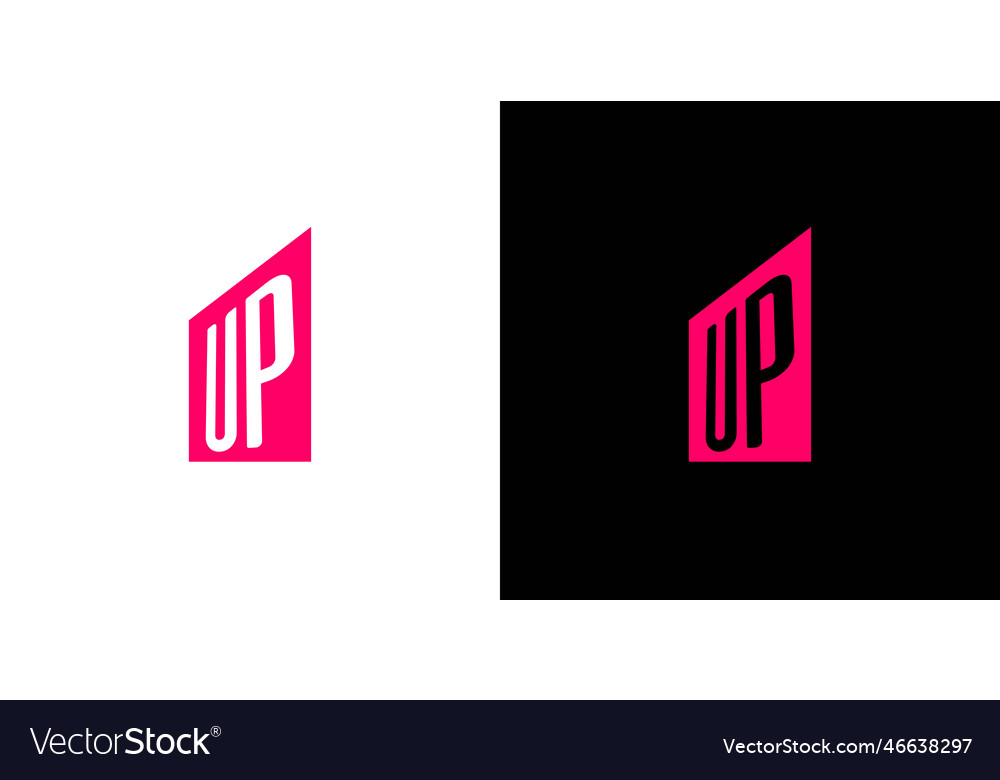 Simple and modern up logo design 4