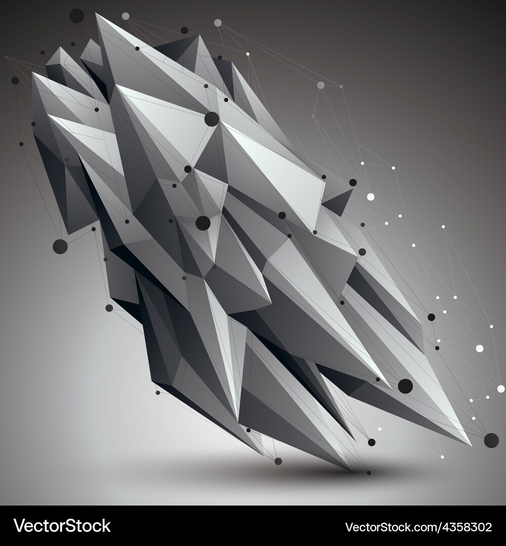 Contemporary technology black and white stylish Vector Image