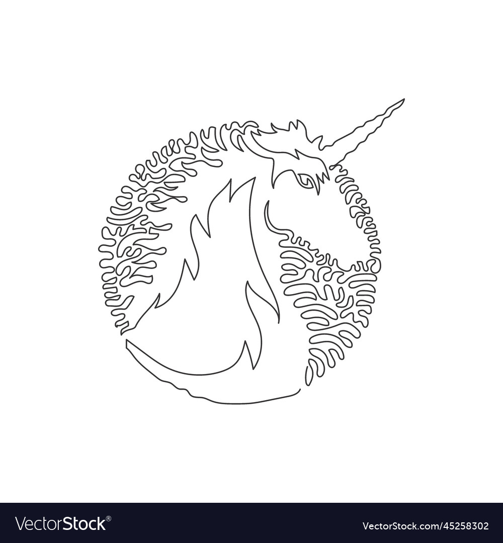 Continuous curve one line drawing of adorable vector image Continuous curve one line drawing of adorable