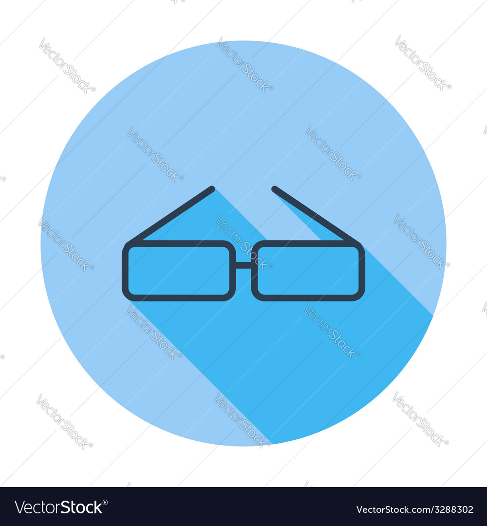 Glasses single icon