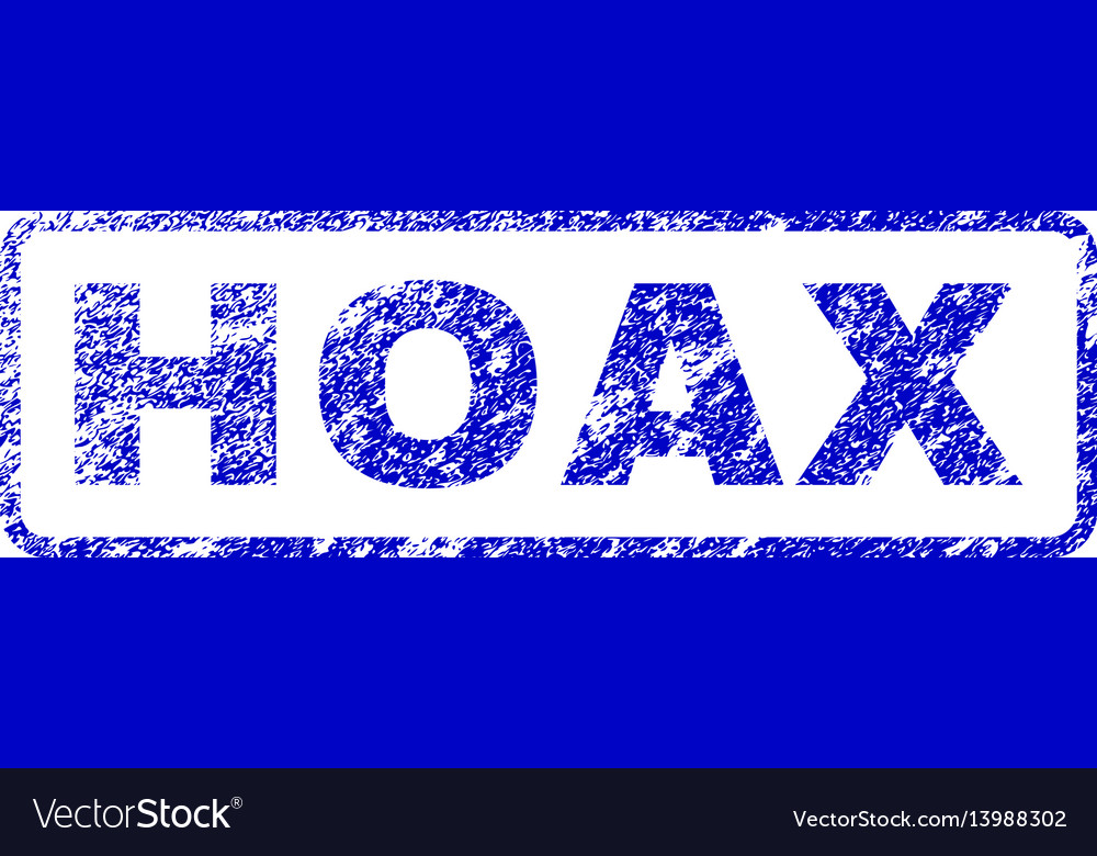 Hoax rubber stamp