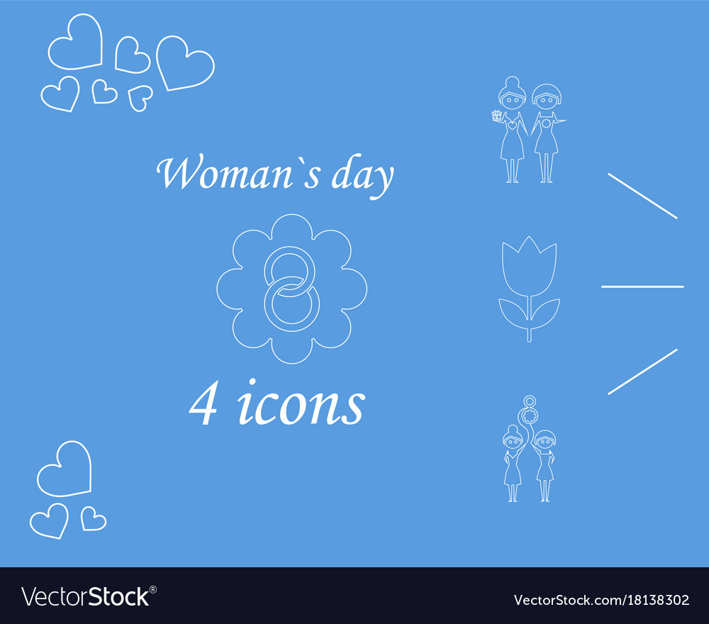 Ich liebe dich frauen doodle 4 icon im set