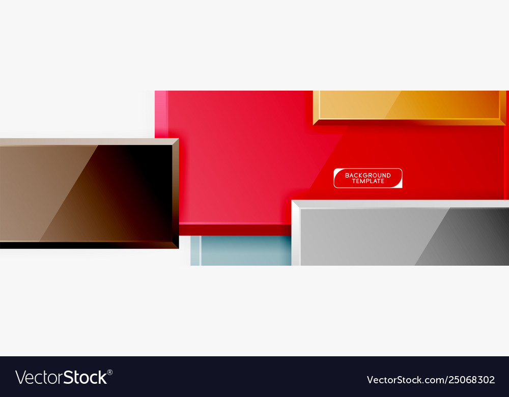 Minimal square banner abstract background vector image Minimal square banner abstract background
