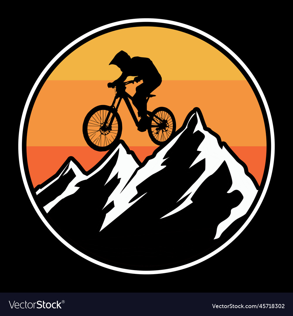 Mountain Vintage Badge Aufkleber und T-Shirt Design vector image Mountain Vintage Badge Aufkleber und T-Shirt Design
