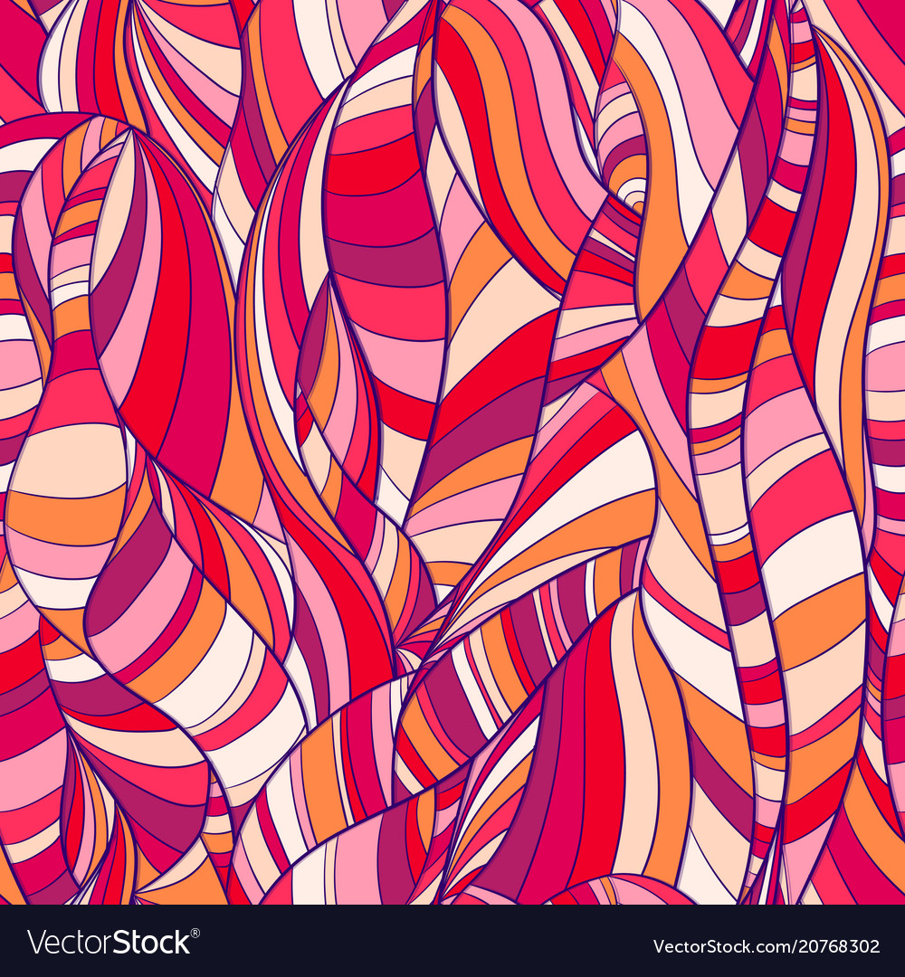 Multicolored seamless background lines and waves Vector Image Multicolored seamless background lines and waves