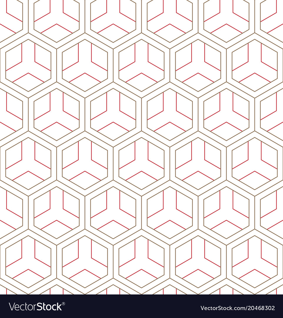 Seamless geometric pattern classic chinese Vector Image