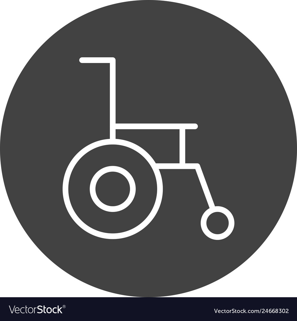 Wheel chair icon Royalty Free Vector Image - VectorStock