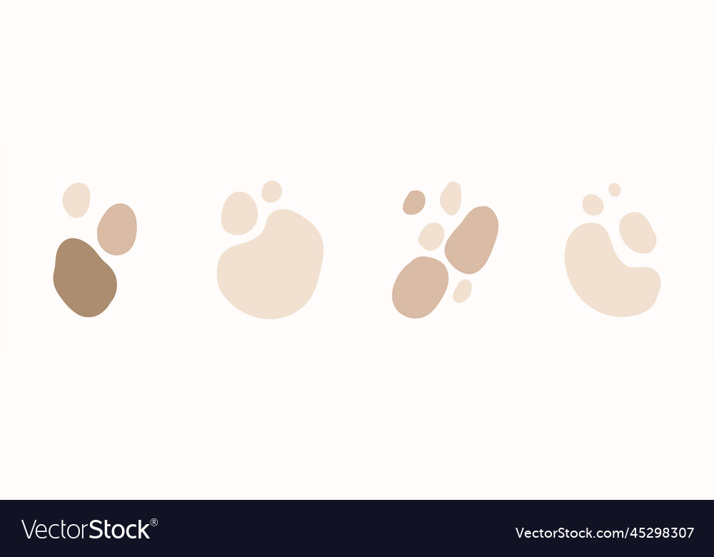 Abstrakte boho zufällige blob Formen einfache Hand vector image Abstrakte boho zufällige blob Formen einfache Hand