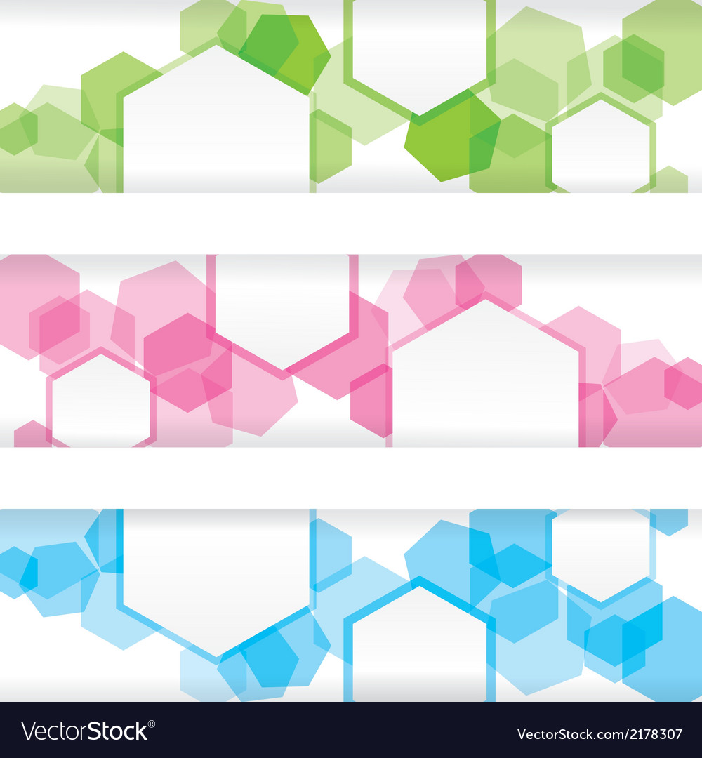 Abstract colorful banner with forms of empty frame