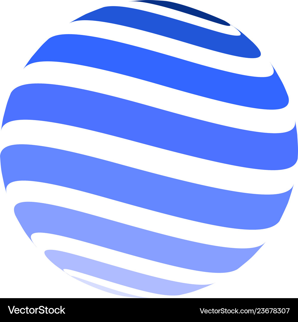 Colorful wire world logo icon Royalty Free Vector Image