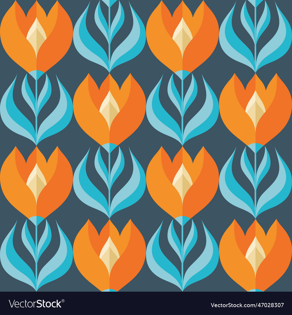 Flowers background design floral garden geometric