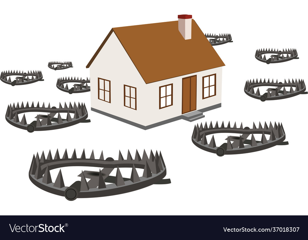 House surrounded traps