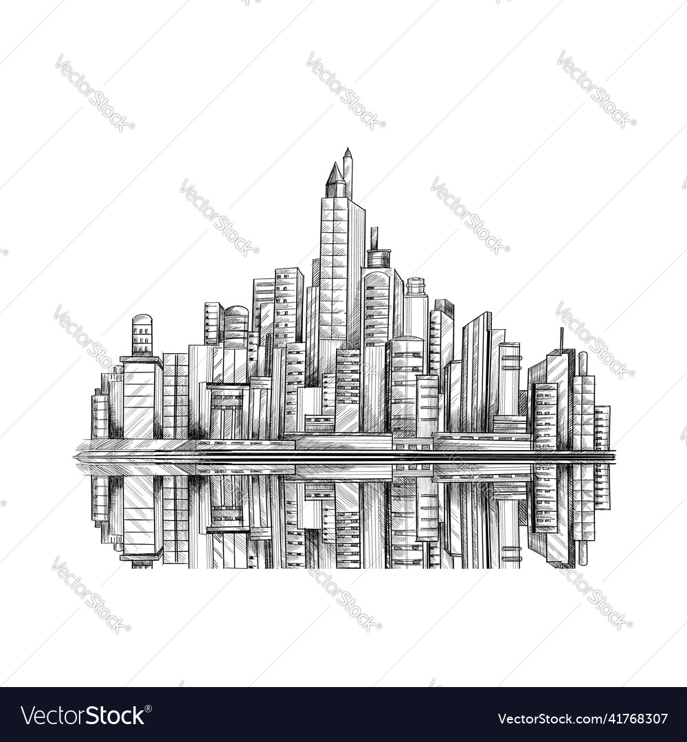 Moderne Stadt Design Clipart