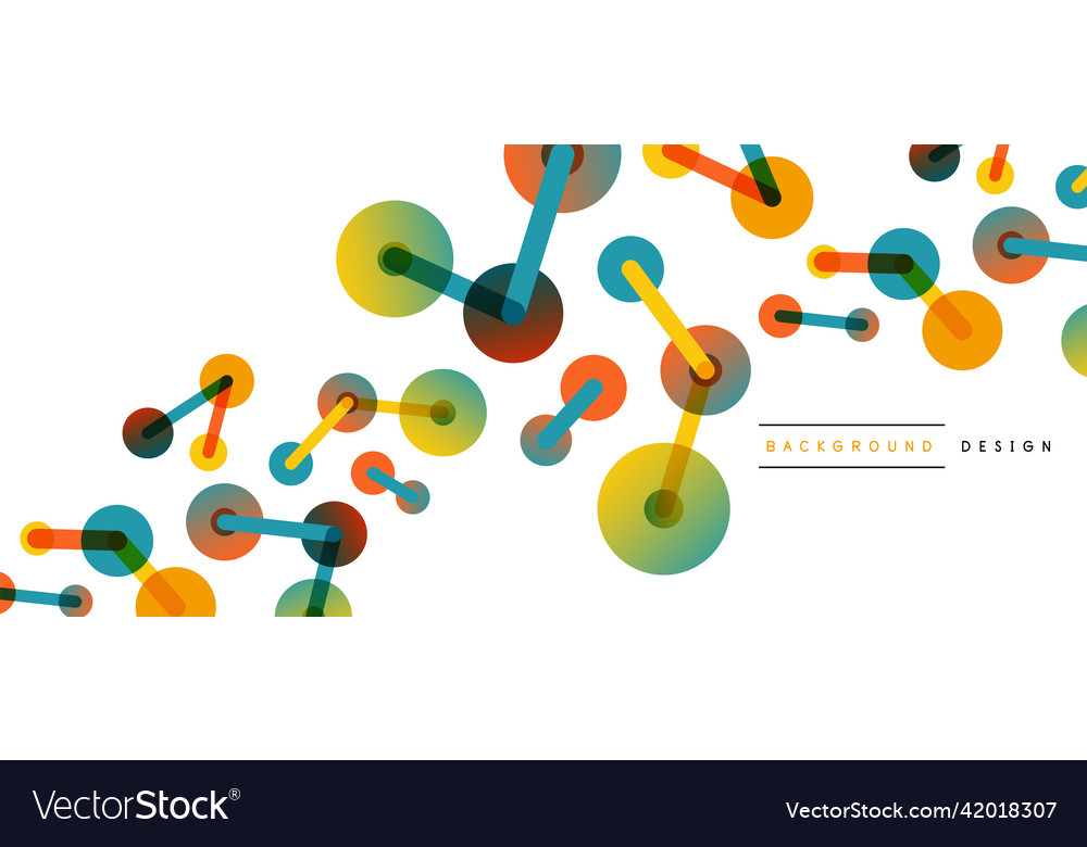 Network Connection Abstract Dots