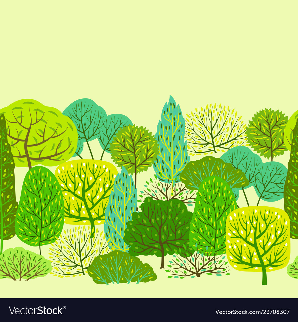 Spring or summer seamless pattern with stylized vector image Spring or summer seamless pattern with stylized