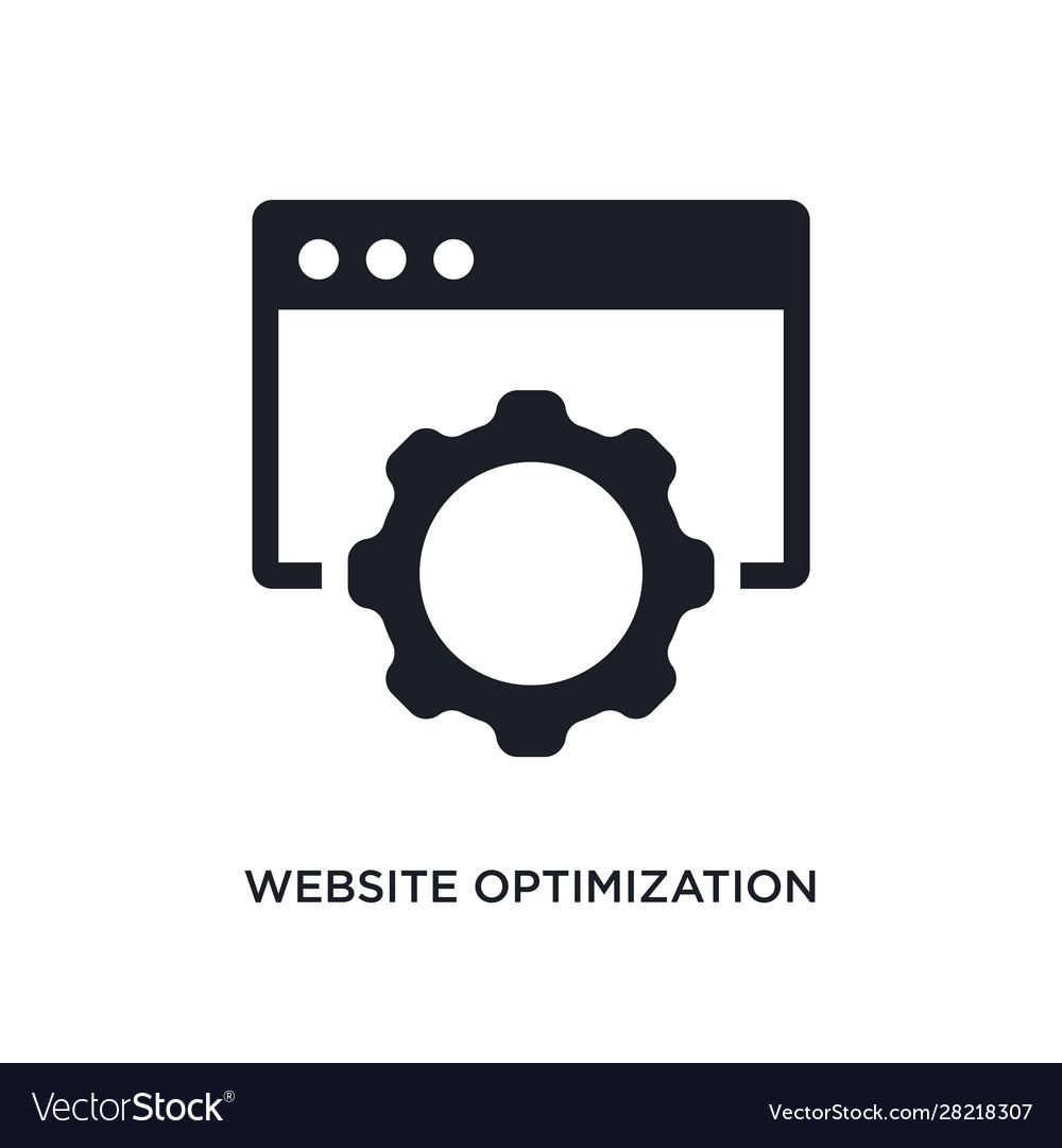 Website optimization isolated icon simple element