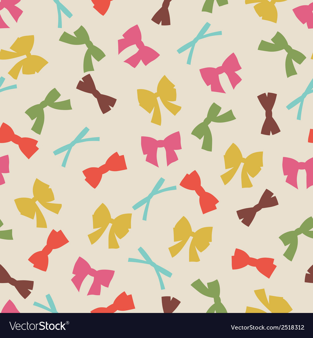 Abstract Bow Seamless Pattern