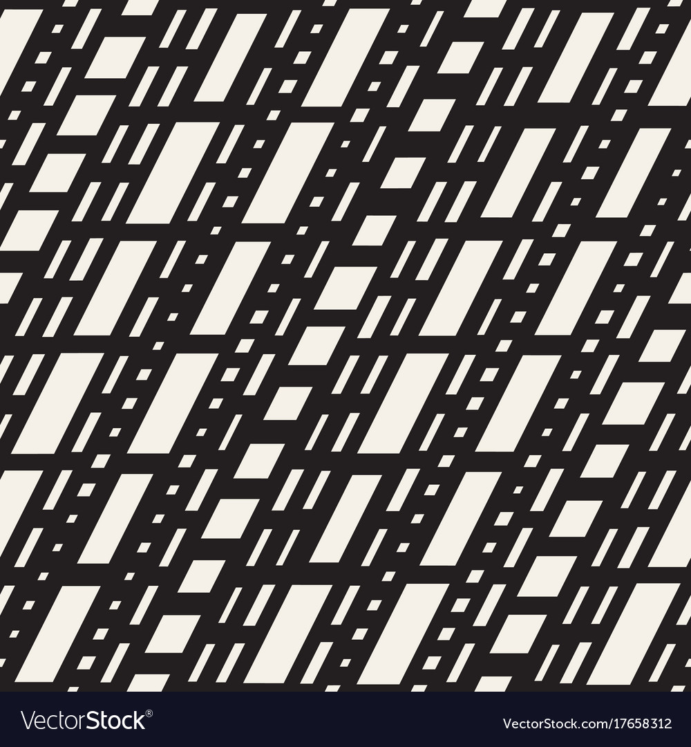 Black and white irregular dashed lines pattern