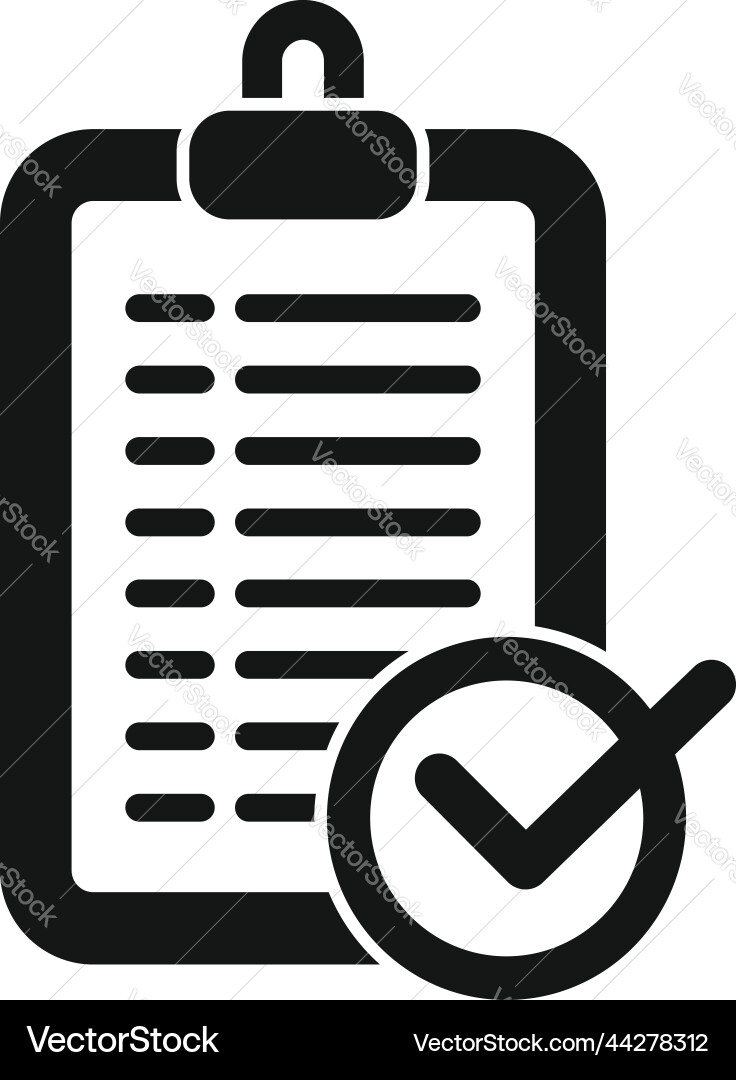 Clipboard safety icon simple personal safe Vector Image